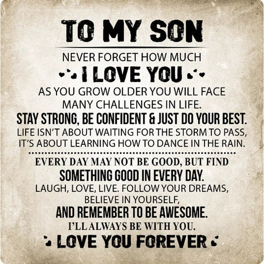 Eternal Love Complete Bracelet Gift Set To My Son Three layer Leather Bracelet for Boy Birthday Children's Day Christmas Gifts | MMS - monmonshop.com