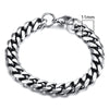 MMS 3-11mm Chunky Miami Curb Chain Bracelet for Men, Stainless Steel Cuban Link Chain Wristband Classic Punk Heavy Male Jewelry