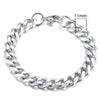 MMS 3-11mm Chunky Miami Curb Chain Bracelet for Men, Stainless Steel Cuban Link Chain Wristband Classic Punk Heavy Male Jewelry