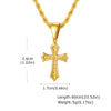 Jewelry Gifts Hip Hop Cross Necklace for Men Women, Stainless Steel Chic Cross Pendant,Christian Classic | MONMONSHOP