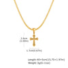 Jewelry Gifts Hip Hop Cross Necklace for Men Women, Stainless Steel Chic Cross Pendant,Christian Classic | MONMONSHOP