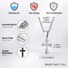 Jewelry Gifts Hip Hop Cross Necklace for Men Women, Stainless Steel Chic Cross Pendant,Christian Classic | MONMONSHOP