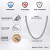 MMS 3/5/7/9mm Thick Cuban Chain Necklaces for Men Women,Simple Miami Curb Links Collar,Waterproof Stainless Steel Unisex Chain