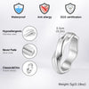 Mobius Ring for Men Boys, Oxidized Twisted Stainless Steel Finger Band,Retro Endless Love Anniversary Gift for Him | MONMONSHOP