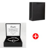 To My Daughter Infinite Symbol Hollow Heart Bracelet With Gift Box For Daughter's Birthday Party Adult Gifts | MONMONSHOP