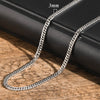 MMS 3/5/7/9mm Thick Cuban Chain Necklaces for Men Women,Simple Miami Curb Links Collar,Waterproof Stainless Steel Unisex Chain