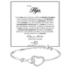 To My Daughter Infinite Symbol Hollow Heart Bracelet With Gift Box For Daughter's Birthday Party Adult Gifts | MONMONSHOP