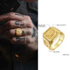 Bald Eagle Signet Ring , Gold Plated Bird Stamp, Bird Rings Stainless Steel | MONMONSHOP - monmonshop.com