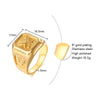 Bald Eagle Signet Ring , Gold Plated Bird Stamp, Bird Rings Stainless Steel | MONMONSHOP - monmonshop.com