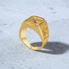 Bald Eagle Signet Ring , Gold Plated Bird Stamp, Bird Rings Stainless Steel | MONMONSHOP - monmonshop.com