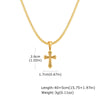 Jewelry Gifts Hip Hop Cross Necklace for Men Women, Stainless Steel Chic Cross Pendant,Christian Classic | MONMONSHOP - monmonshop.com