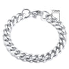 MMS 3 - 11mm Chunky Miami Curb Chain Bracelet for Men, Stainless Steel Cuban Link Chain Wristband Classic Punk Heavy Male Jewelry - monmonshop.com
