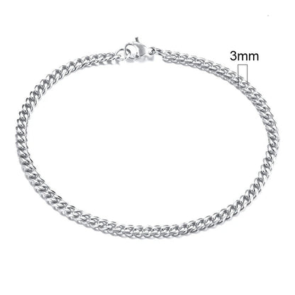 MMS 3 - 11mm Chunky Miami Curb Chain Bracelet for Men, Stainless Steel Cuban Link Chain Wristband Classic Punk Heavy Male Jewelry - monmonshop.com