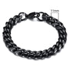 MMS 3 - 11mm Chunky Miami Curb Chain Bracelet for Men, Stainless Steel Cuban Link Chain Wristband Classic Punk Heavy Male Jewelry - monmonshop.com