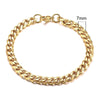 MMS 3 - 11mm Chunky Miami Curb Chain Bracelet for Men, Stainless Steel Cuban Link Chain Wristband Classic Punk Heavy Male Jewelry - monmonshop.com