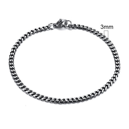 MMS 3 - 11mm Chunky Miami Curb Chain Bracelet for Men, Stainless Steel Cuban Link Chain Wristband Classic Punk Heavy Male Jewelry - monmonshop.com