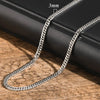 MMS 3/5/7/9mm Thick Cuban Chain Necklaces for Men Women,Simple Miami Curb Links Collar,Waterproof Stainless Steel Unisex Chain - monmonshop.com