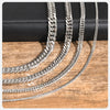 MMS 3/5/7/9mm Thick Cuban Chain Necklaces for Men Women,Simple Miami Curb Links Collar,Waterproof Stainless Steel Unisex Chain - monmonshop.com