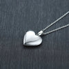 Monogram Floral Oval Heart Locket Pendant Necklaces for Women Men, Stainless Steel Photo Frame Promise Love Keepsake Collar | MMS - monmonshop.com