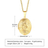 Monogram Floral Oval Heart Locket Pendant Necklaces for Women Men, Stainless Steel Photo Frame Promise Love Keepsake Collar | MMS - monmonshop.com