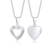 Monogram Floral Oval Heart Locket Pendant Necklaces for Women Men, Stainless Steel Photo Frame Promise Love Keepsake Collar | MMS - monmonshop.com