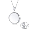 Monogram Floral Oval Heart Locket Pendant Necklaces for Women Men, Stainless Steel Photo Frame Promise Love Keepsake Collar | MMS - monmonshop.com