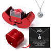 New Christmas Gift Apple Jewelry Box With Eternal Flower Box Rose Flower Birthday Party New Year Valentine's Day Gift | MMS - monmonshop.com