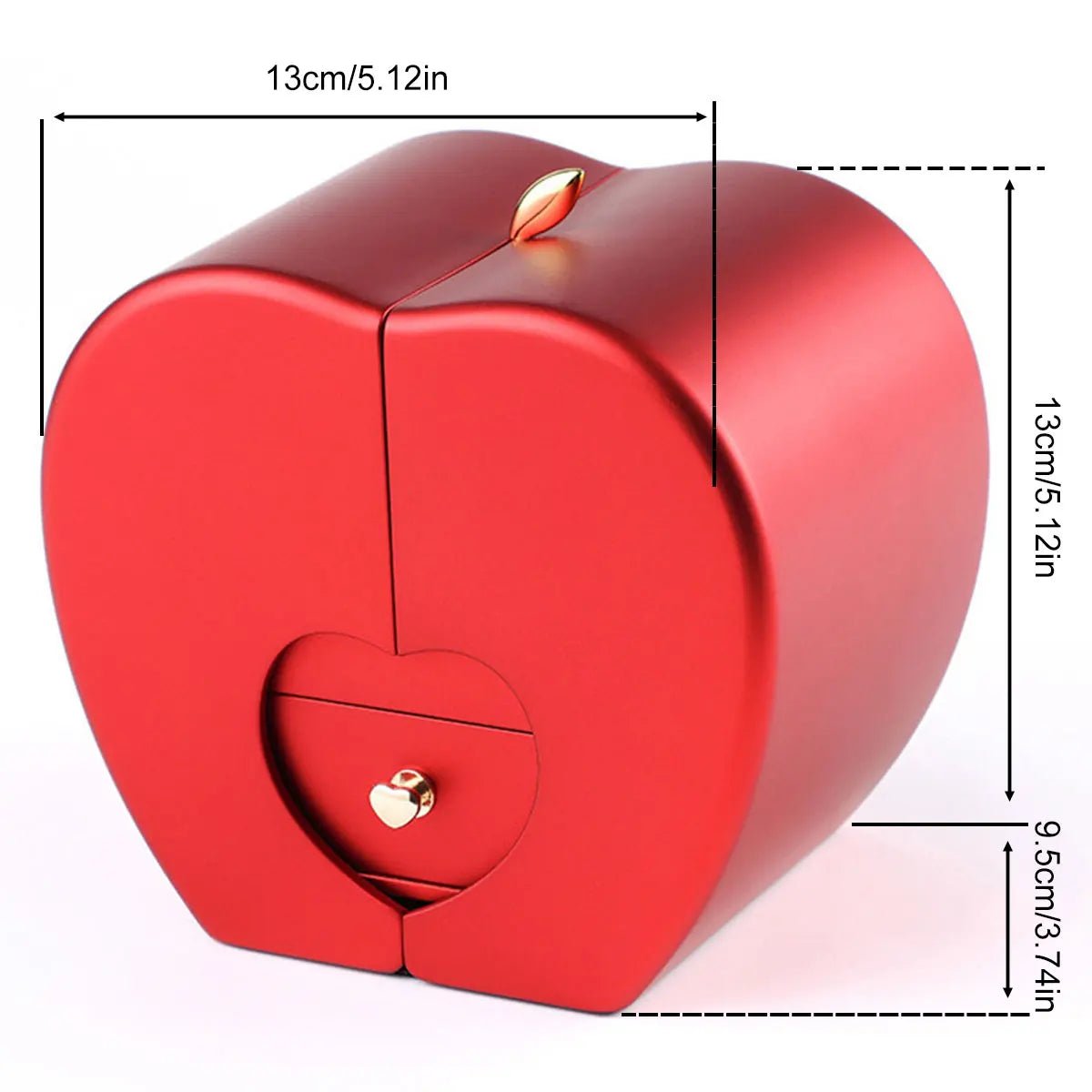 New Christmas Gift Apple Jewelry Box With Eternal Flower Box Rose Flower Birthday Party New Year Valentine's Day Gift | MMS - monmonshop.com