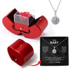 New Christmas Gift Apple Jewelry Box With Eternal Flower Box Rose Flower Birthday Party New Year Valentine's Day Gift | MMS - monmonshop.com