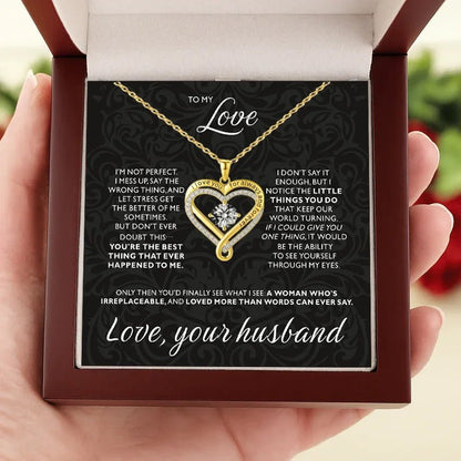 New Christmas Gift To My Love Eternal Heart Double layered Heart Shaped Necklace With Gift Box Gilrfriend Wife Valentine's Day Gifts | MONMONSHOP - monmonshop.com