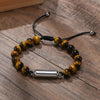 New Men's Casual Lava Stone Beads Urn Bracelets for Ashes, Hollow Tube Cremation Keepsake Memorial Jewelry,Length Adjustable | MMS - monmonshop.com