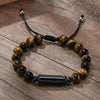 New Men's Casual Lava Stone Beads Urn Bracelets for Ashes, Hollow Tube Cremation Keepsake Memorial Jewelry,Length Adjustable | MMS - monmonshop.com