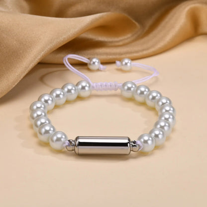 New Men's Casual Lava Stone Beads Urn Bracelets for Ashes, Hollow Tube Cremation Keepsake Memorial Jewelry,Length Adjustable | MMS - monmonshop.com