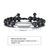 New Men's Casual Lava Stone Beads Urn Bracelets for Ashes, Hollow Tube Cremation Keepsake Memorial Jewelry,Length Adjustable | MMS - monmonshop.com