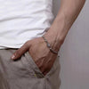 Silver Handmade Woven Retro Domineering Style Personality Keel Man and Woman Bracelets MMS - monmonshop.com