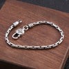 Silver Handmade Woven Retro Domineering Style Personality Keel Man and Woman Bracelets MMS - monmonshop.com