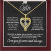 Silver Necklace Eternal Heart Double layered With Gift Box For Gilrfriend Wife Christmas Valentine's Day Gifts | MMS - monmonshop.com