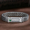 Silver Punk Retro Men's Lucky Bracelet Silver Tide Creative Personality Jewelry Chain Birthday Gift MMS - monmonshop.com