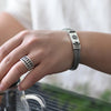 Solid S925 Silver Hand Woven Heavy Bracelet Men's Fashion Retro Bracelet Personality Vintage Jewelry|MMS - monmonshop.com