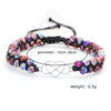 To My Beautiful Granddaughter Natural Stone Hand Woven Bracelet Stainless Steel Heart with Gift Box Birthday Christmas Gifts | MMS - monmonshop.com
