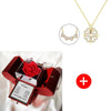 To My Daughter Four Leaf Clover Necklace With Apple Box Eternal Rose Flower To Daughter Birthday Party Christmas Gifts | MMS - monmonshop.com