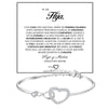 To My Daughter Infinite Symbol Hollow Heart Bracelet With Gift Box For Daughter's Birthday Party Adult Gifts | MONMONSHOP - monmonshop.com