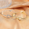 To My Daughter Infinite Symbol Hollow Heart Bracelet With Gift Box For Daughter's Birthday Party Adult Gifts | MONMONSHOP - monmonshop.com