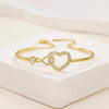 To My Daughter Infinite Symbol Hollow Heart Bracelet With Gift Box For Daughter's Birthday Party Adult Gifts | MONMONSHOP - monmonshop.com