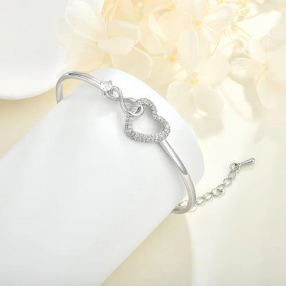 To My Daughter Infinite Symbol Hollow Heart Bracelet With Gift Box For Daughter's Birthday Party Adult Gifts | MONMONSHOP - monmonshop.com