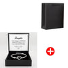 To My Daughter Infinite Symbol Hollow Heart Bracelet With Gift Box For Daughter's Birthday Party Adult Gifts | MONMONSHOP - monmonshop.com