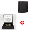 To My Daughter Infinite Symbol Hollow Heart Bracelet With Gift Box For Daughter's Birthday Party Adult Gifts | MONMONSHOP - monmonshop.com