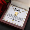 To My Love Christmas Gift Envelope Necklace With Flap Wooden Box For Girlfriend Birthday Mother's Day Valentine's Day Gifts | MMS - monmonshop.com