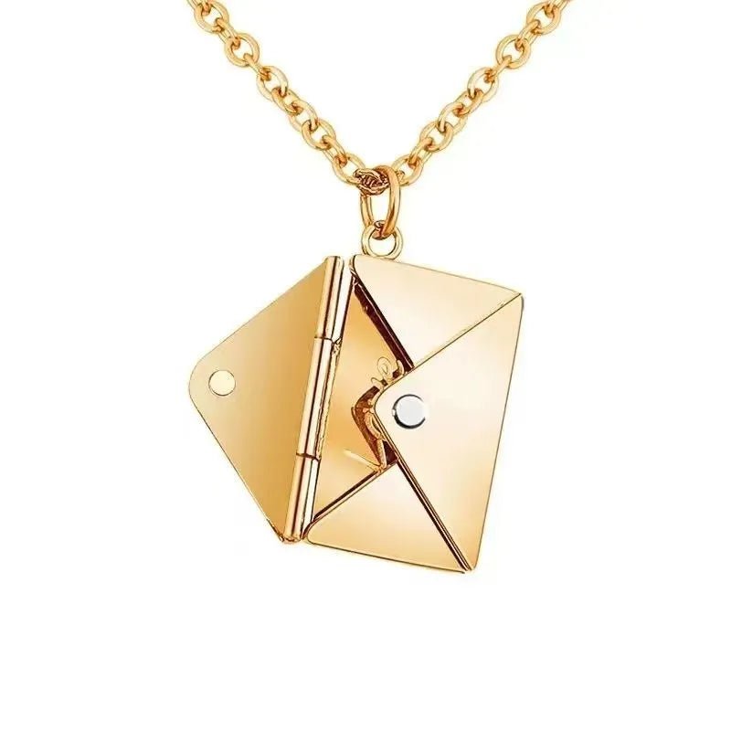 To My Love Christmas Gift Envelope Necklace With Flap Wooden Box For Girlfriend Birthday Mother's Day Valentine's Day Gifts | MMS - monmonshop.com