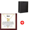 To My Love Christmas Gift Envelope Necklace With Flap Wooden Box For Girlfriend Birthday Mother's Day Valentine's Day Gifts | MMS - monmonshop.com
